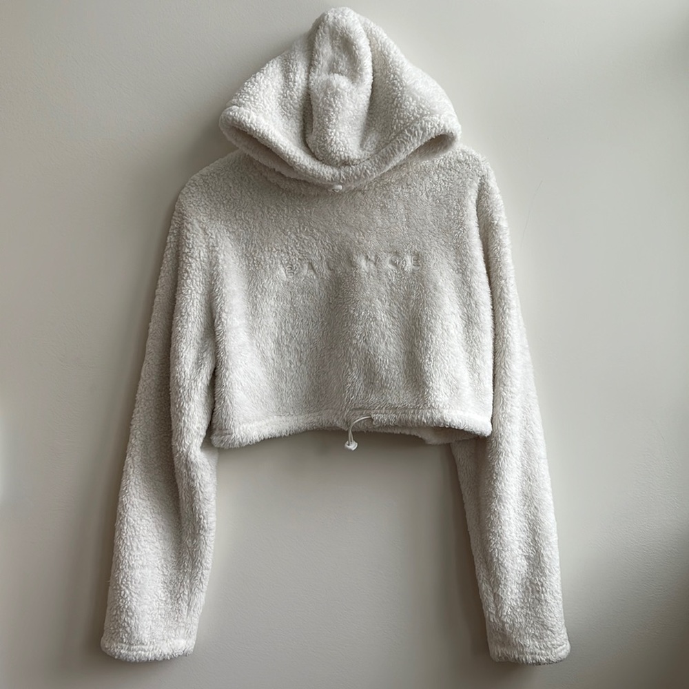 Balance Athletica White Women’s Sherpa Hoodie, Size M